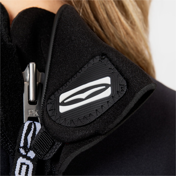 2026 Gul Da Donna Response Natur 3/2mm Back Zip Shorty Muta RE3318-BKSP - Black / Splaterpalm